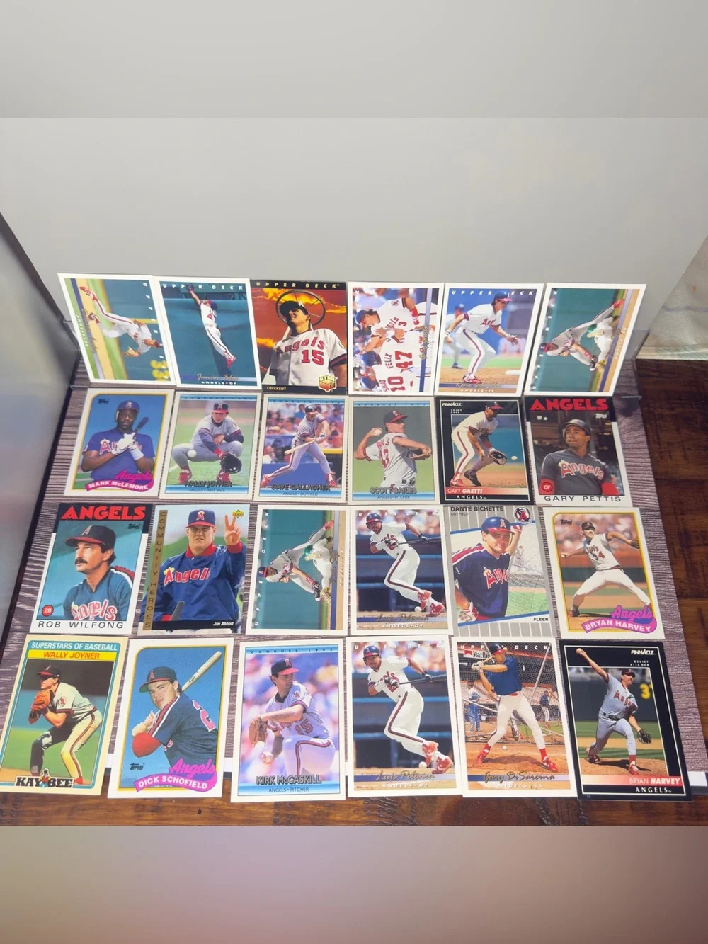 1990s California Angels Baseball Card Lot (24) Upper Deck Topps Donruss